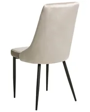 Set of 2 Dining Chairs AVENIR Velvet Beige_1082570