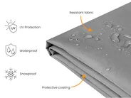 Rain Cover CHUVA 170 cm 160 cm 75 cm Grey_929788