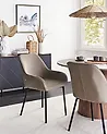 Ruokatuolisetti 2 kpl LOVERNA Vakosametti Beige