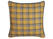 Throw Cushion DICENTRA 45 x 45 cm Yellow Checked_794104