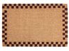 Doormat SAGADA Beige/ Brown 60 x 90 cm Coir