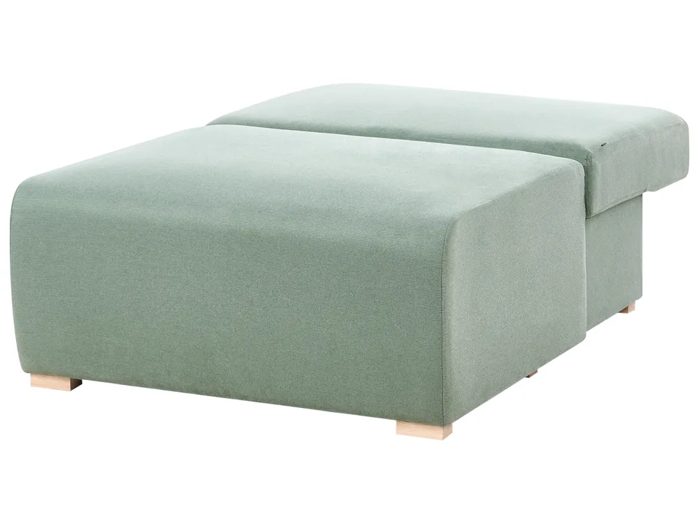 Modular Corner Sofa NERBO Fabric Light Green Left Hand_1035364
