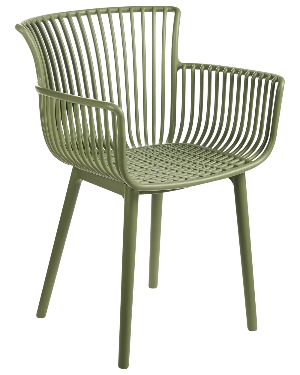 Set of 4 Garden Chairs PESARO Green_998546