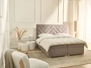 Kontinentalsäng med förvaring ESQUIRE Taupe 160 x 200 cm_1016255