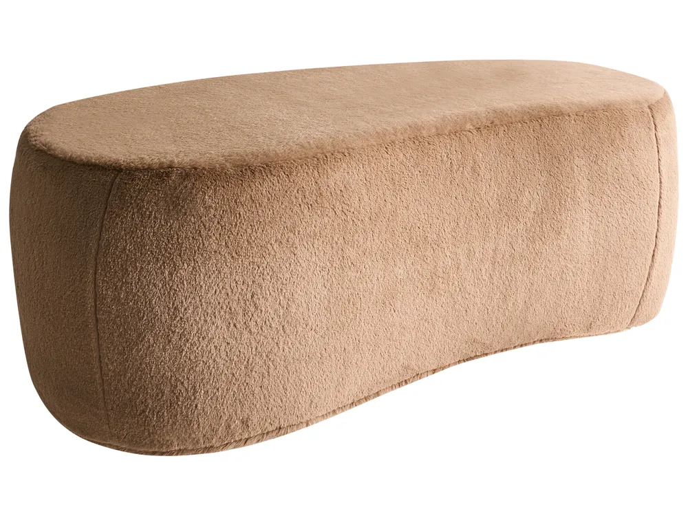 Pouffe BAYARD Faux Fur Light Brown_1012204