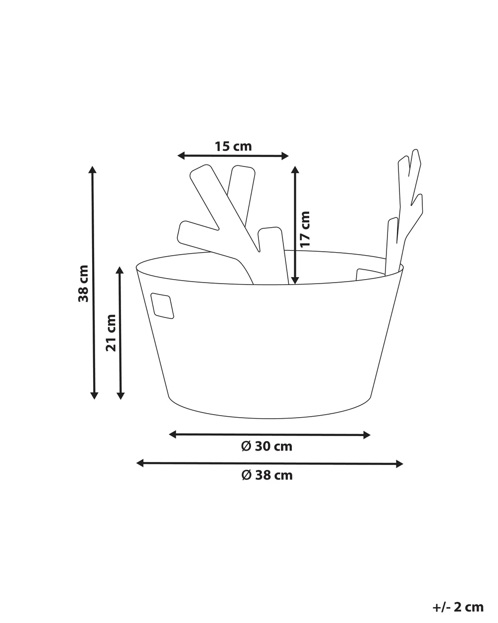 Basket RENNE Water Hyacinth Natural_1011162