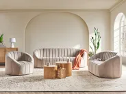 Sofa 3 Seater MALUNG Velvet Beige_966939