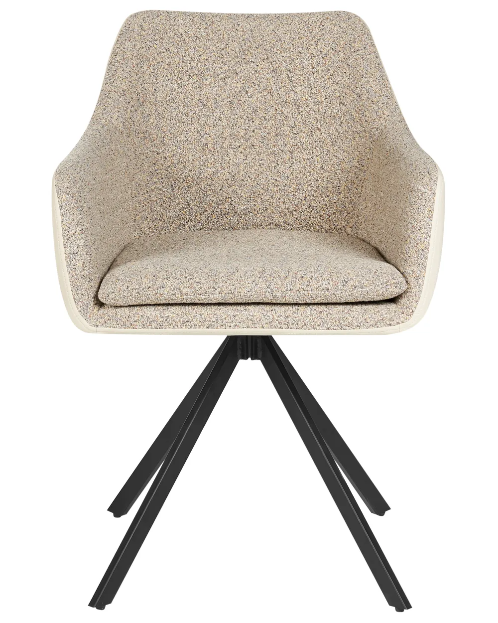 Set of 2 Dining Chairs LITHIA Fabric Taupe_947943