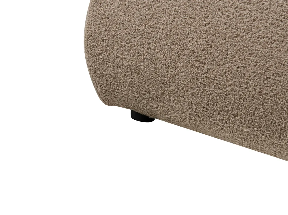 Bed Boucle VINAY 160 x 200 cm (EU King Size) Brown_969427