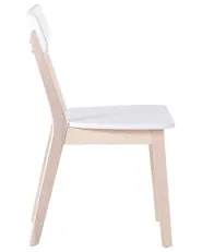 Set of 2 Dining Chairs SANTOS White_696482