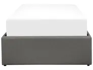 Ottoman Bed without Headboard DINAN Fabric Dark Grey 90 x 200 cm (EU Single)_721367
