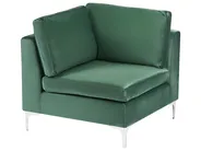 Modular Corner Sofa 4 Seater EVJA Velvet Green Right Hand_789559