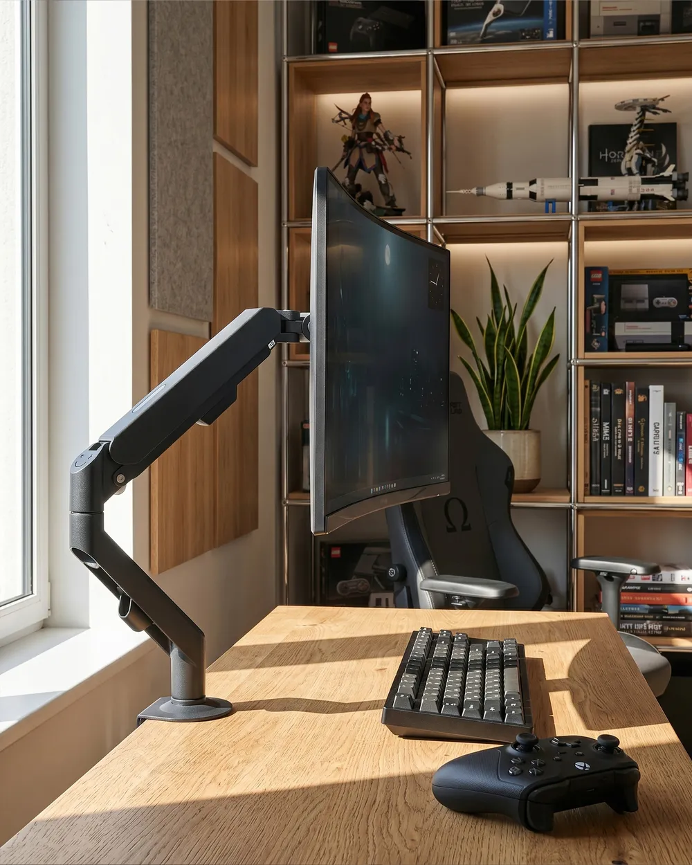Single Monitor Arm MARM Black