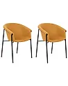 Set of 2 Dining Chairs AMES Orange