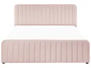 Sänky säilytystilalla LUNAN Pastellipinkki 160 x 200 cm_1051468