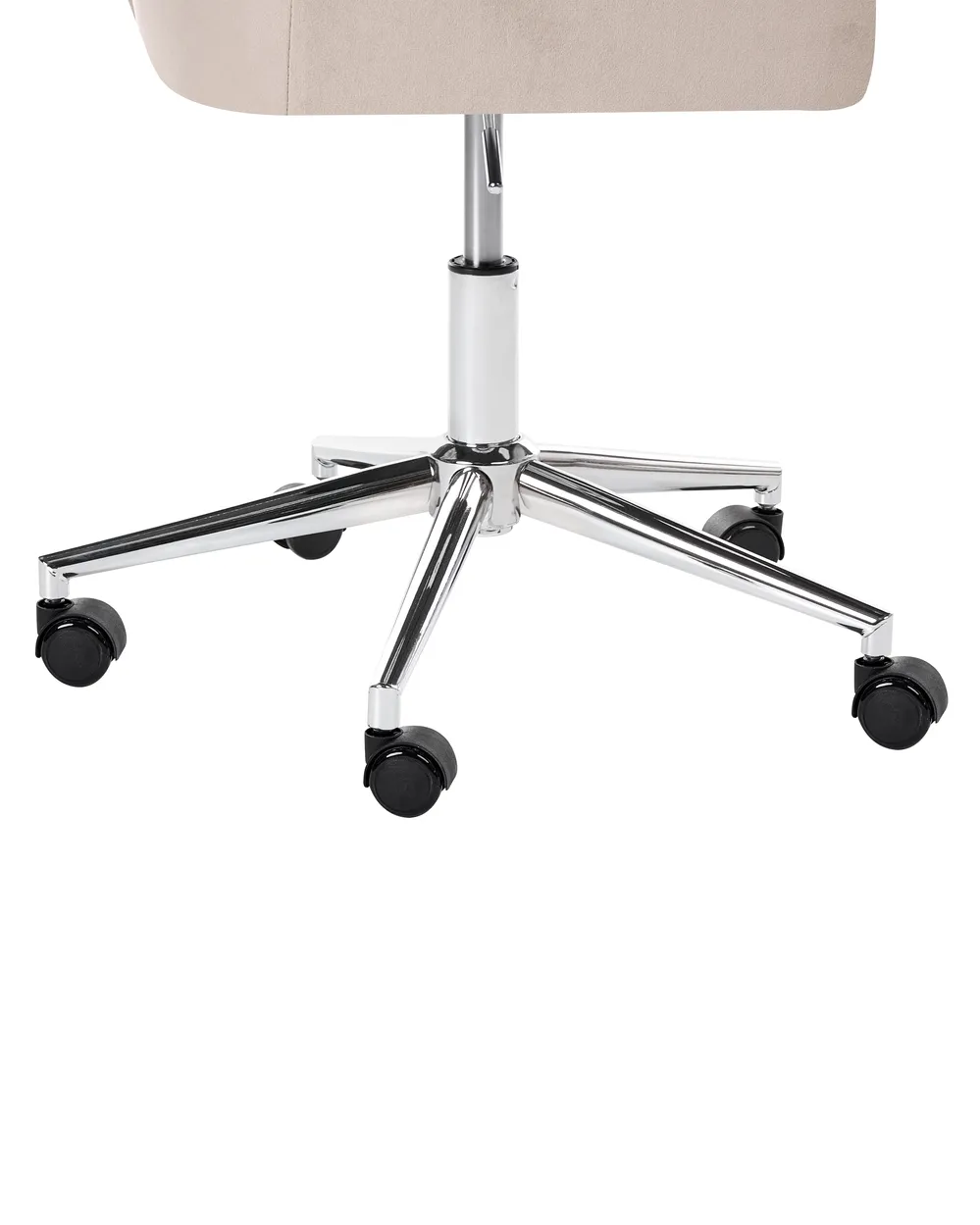 Skrivbordsstol VELORIA Sammet Beige_1062125