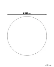 Barneteppe ANEGUNDI  Lysebrun ø 120 cm Bomull med pute_1154936