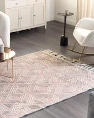 Rug ADANA Pastel Pink 160 x 230 cm Wool_856163