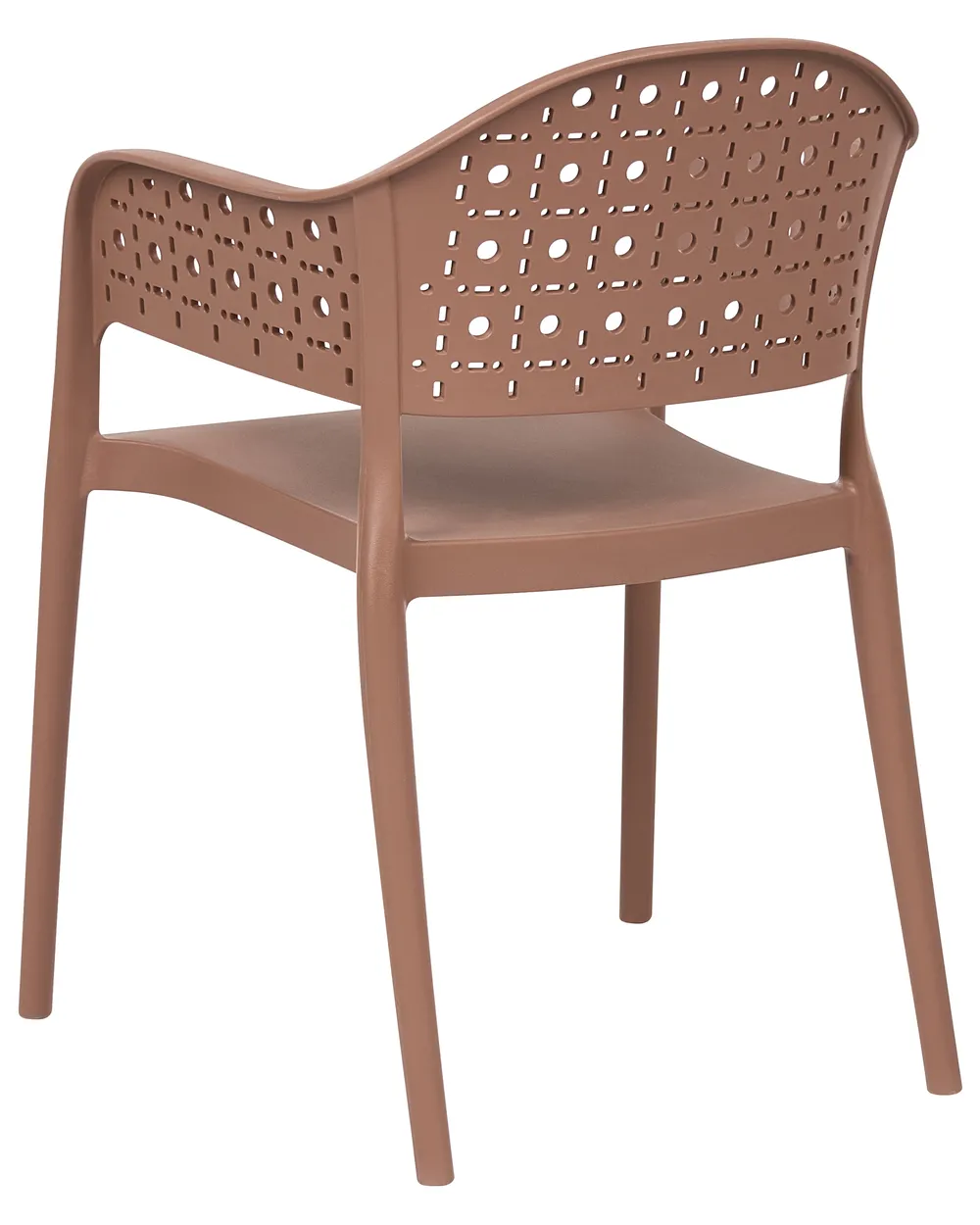 Set of 4 Chairs NARINO Brown_1069724