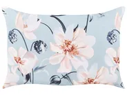 Set of 2 Outdoor Cushions APRICALE Floral Pattern 40 x 60 cm Blue_880961