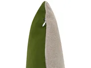 Set of 3 Outdoor Cushions ALETRIS Checked 45 x 45 cm Beige/ Green_1125200