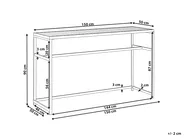 Garden Bar Table AVETRANA 150 cm 50 cm Black_933379
