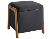 Förvaringpuff EDLAND 45 cm Svart_1040665