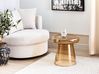 Side Table CALDERA Glass Golden Brown