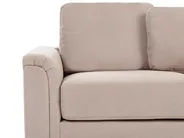 Corner Sofa 4 Seater KOHLO with Ottoman Fabric Taupe Left Hand_945159