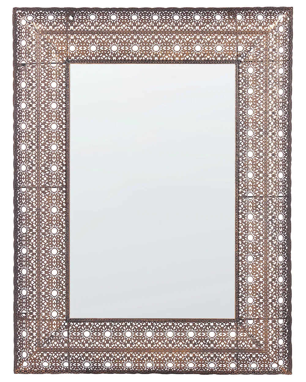 Wall Mirror DEHRADUN 69 cm 90 cm Metal Copper