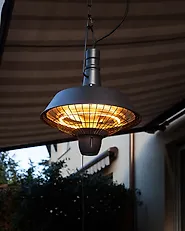Ripustettava infrapuna-terassilämmitin AMIATA 2100 W Musta_684014