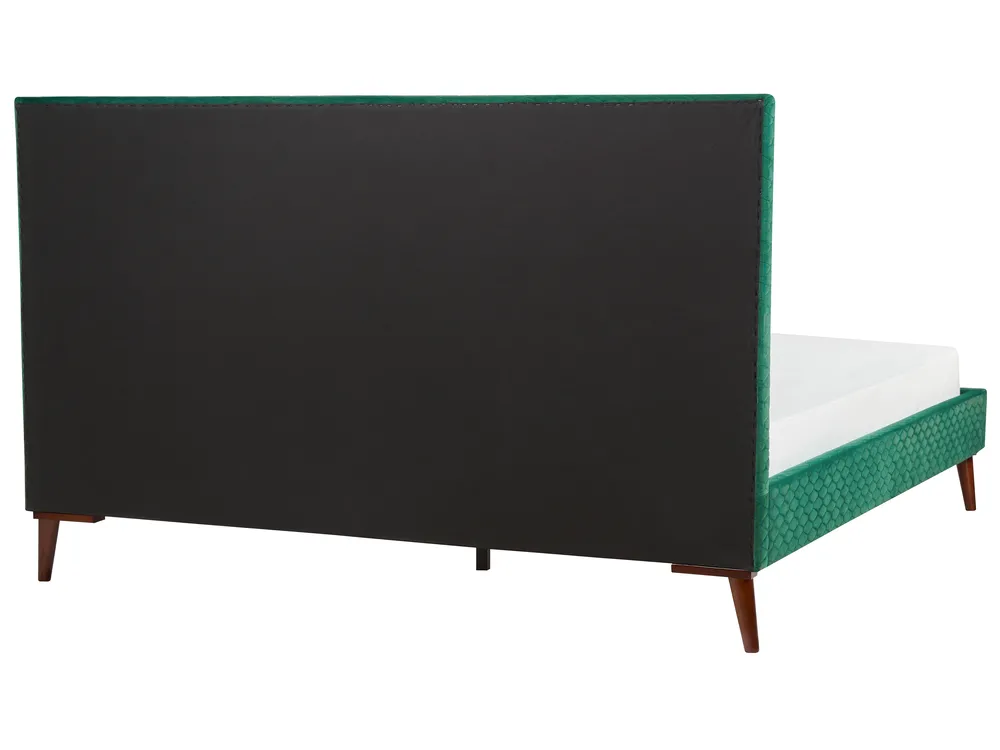 Säng med lamellram Sammet BAYONNE 180 x 200 cm Grön_870903