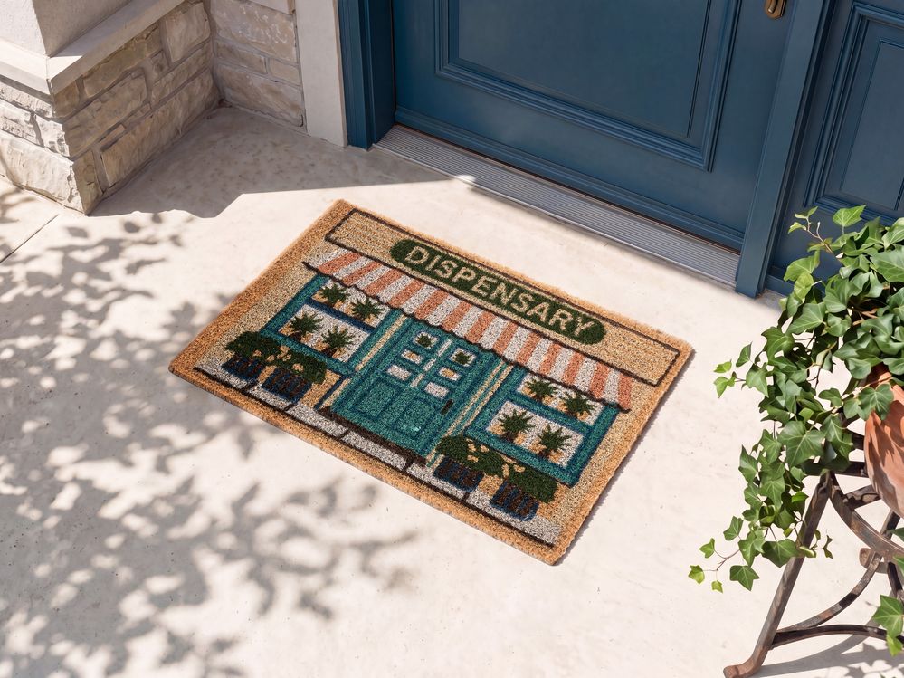 Ovimatto CADIZ Monivärinen 60 x 90 cm Kookoskuitu