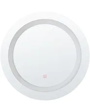 LED Bathroom Mirror SELUNE 58 cm 58 cm Silver_748436