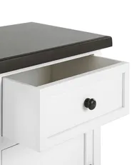 1 Drawer Bedside Table LAYOLA White_830023