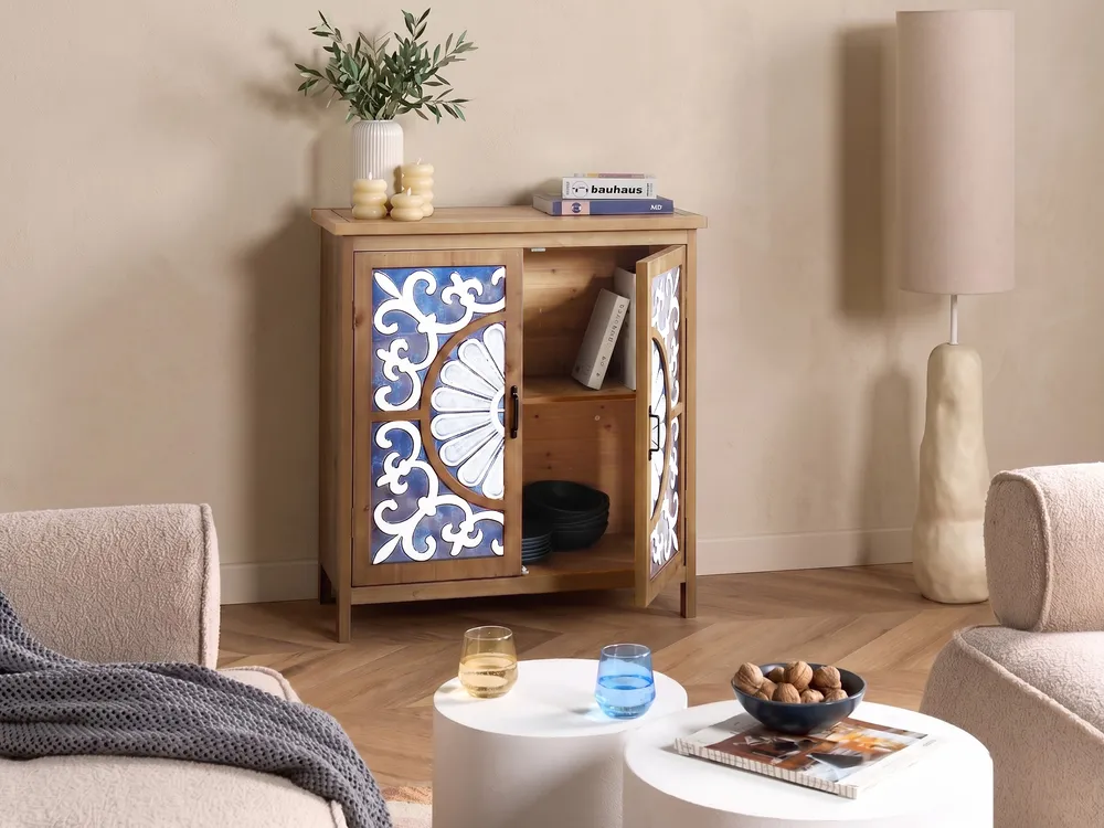 2 Door Sideboard MATARANKA Brown_1059782