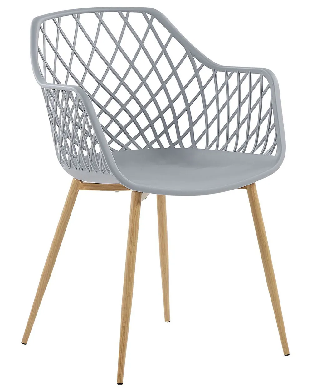 Set med 2 matstolar NASHUA Ljusgrå_775291