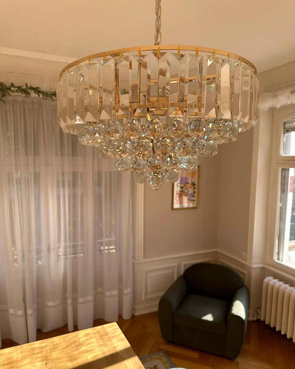 Chandelier ACHEIRO L Crystal Gold_987873
