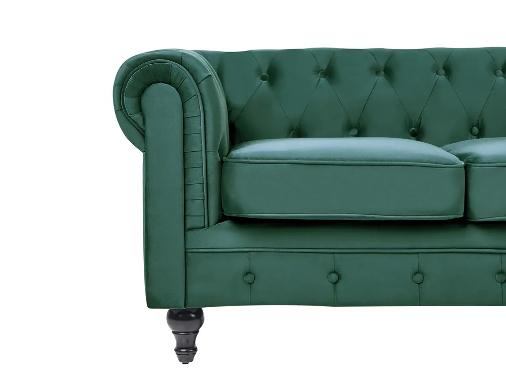 Sofa 3 Seater CHESTERFIELD Velvet Emerald Green_705616