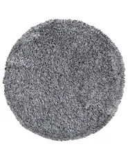 Shaggy Rug CIDE Black/ White ø 140 cm_746823