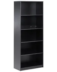 Bokhylla med 5 hyllor ZEHNA 197 cm Svart_1026440