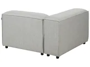 Modular Corner Sofa 2 Seater ARDAL with Ottoman Fabric Light Grey Left Hand_949557