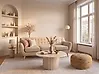 Sohva 3-istuttava MOTALA Kangas Beige
