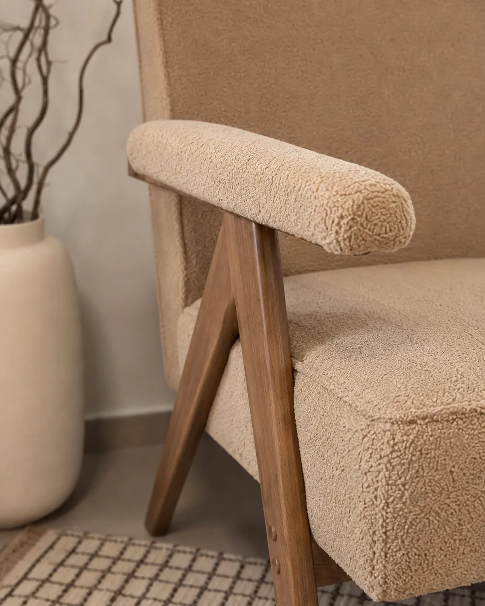 Nojatuoli EVJE Buklee Beige_1151716