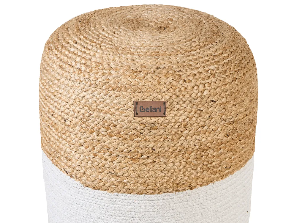 Pouffe DALAMA Jute White_728713