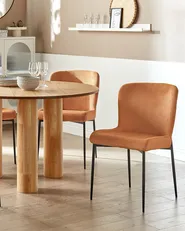 Set of 2 Dining Chairs ADA Orange_873330