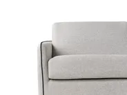Sofa Bed 2 Seater ISHOJ Fabric Light Grey_939976