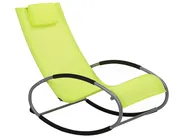 Rocking Sun Lounger CAMPO Metal Lime Green_751292