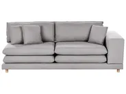 Sofa 2 Seater HEDEN with Cushion Fabric Grey_950622