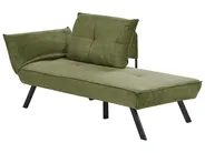 Left-Hand Chaise Longue ROCAMADOUR Fabric Green_1029327